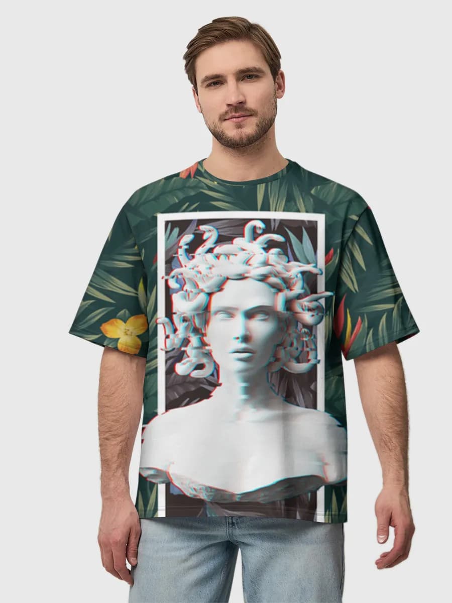 Men's oversized cotton T-shirt