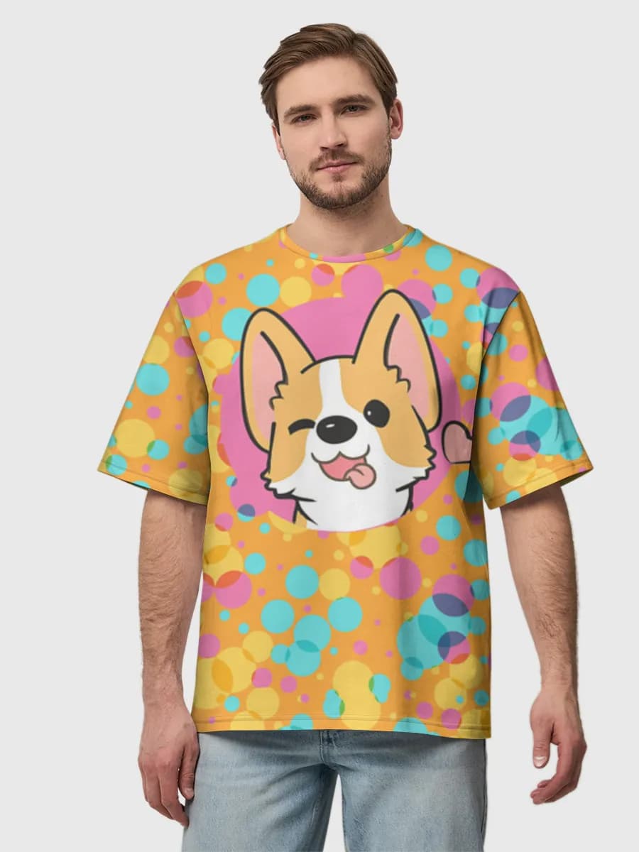 Men's oversized cotton T-shirt