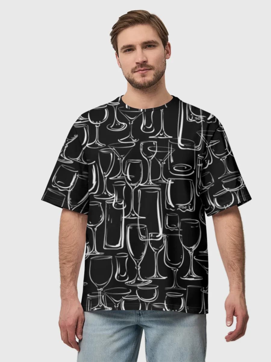 Men's oversized cotton T-shirt