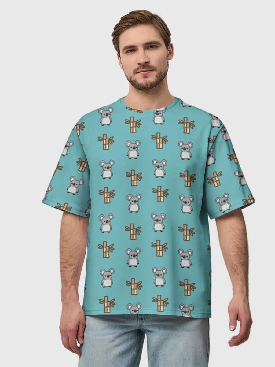 Men's oversized cotton T-shirt