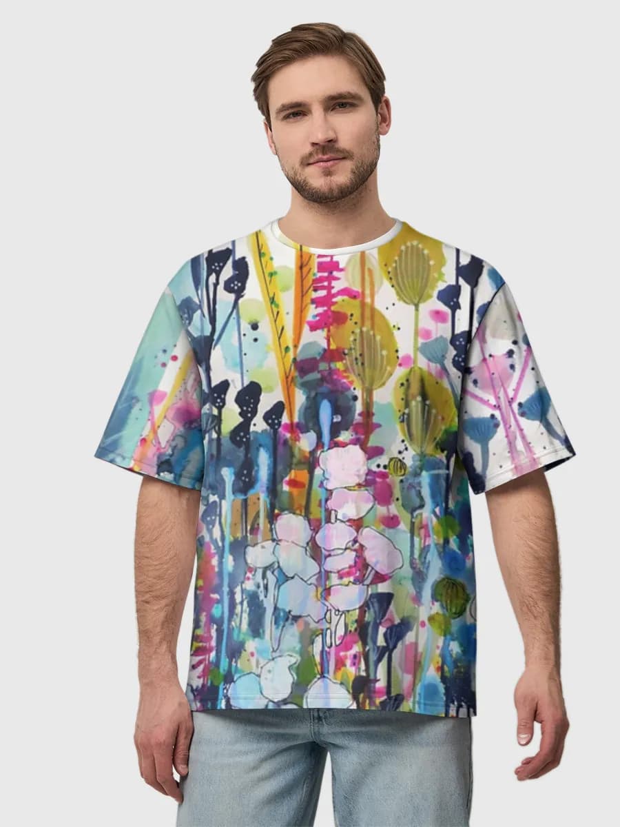 Men's oversized cotton T-shirt