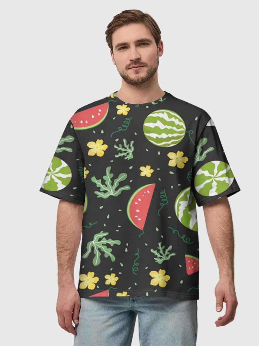 Men's oversized cotton T-shirt