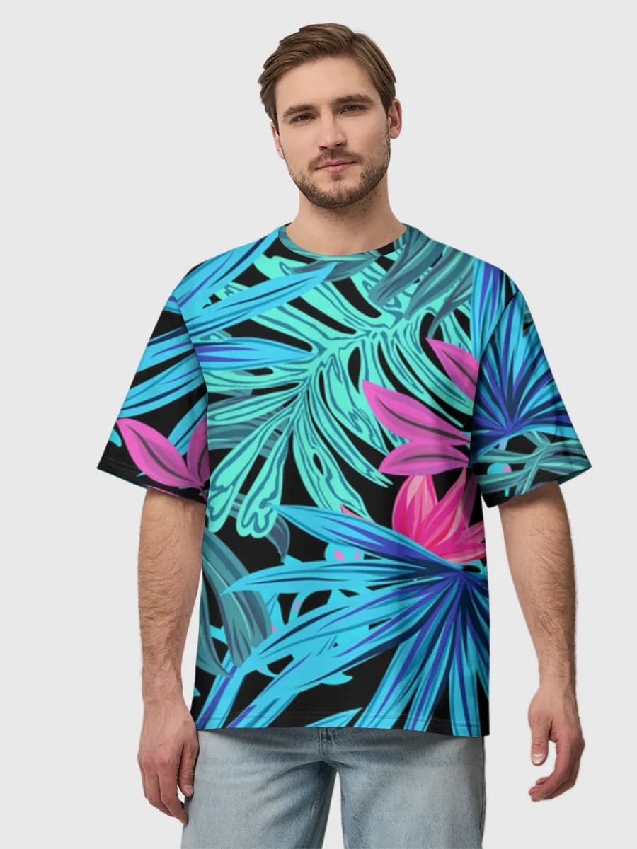 Men's oversized cotton T-shirt