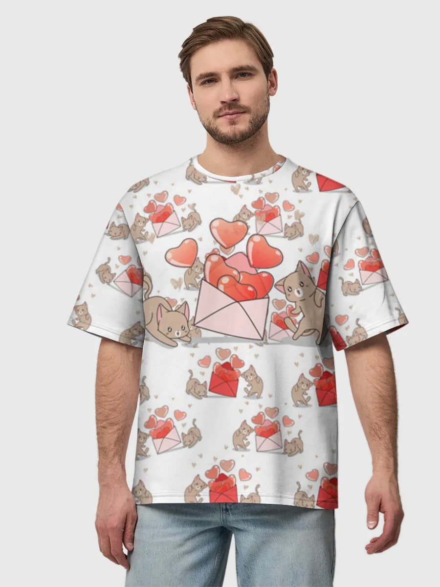 Men's oversized cotton T-shirt