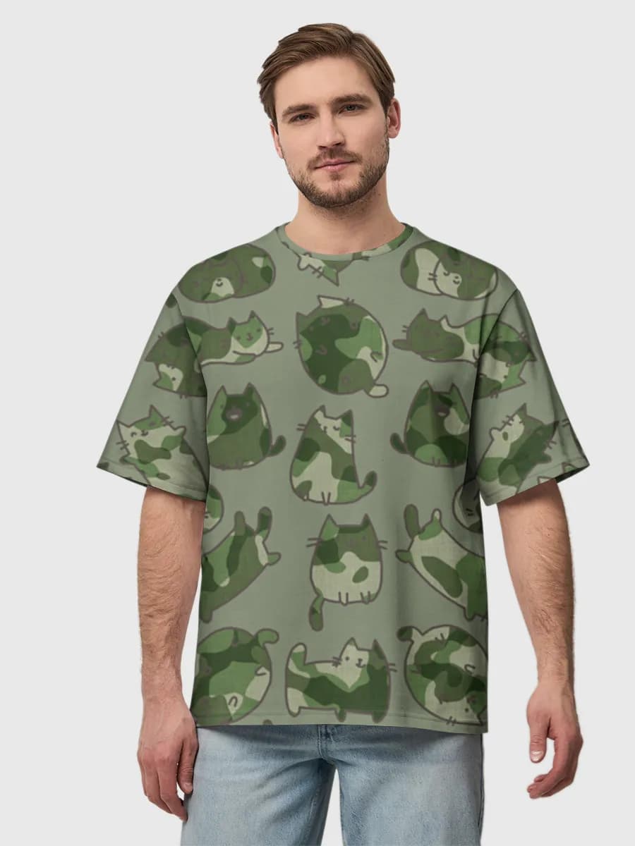 Men's oversized cotton T-shirt