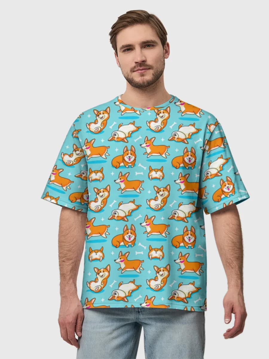 Men's oversized cotton T-shirt