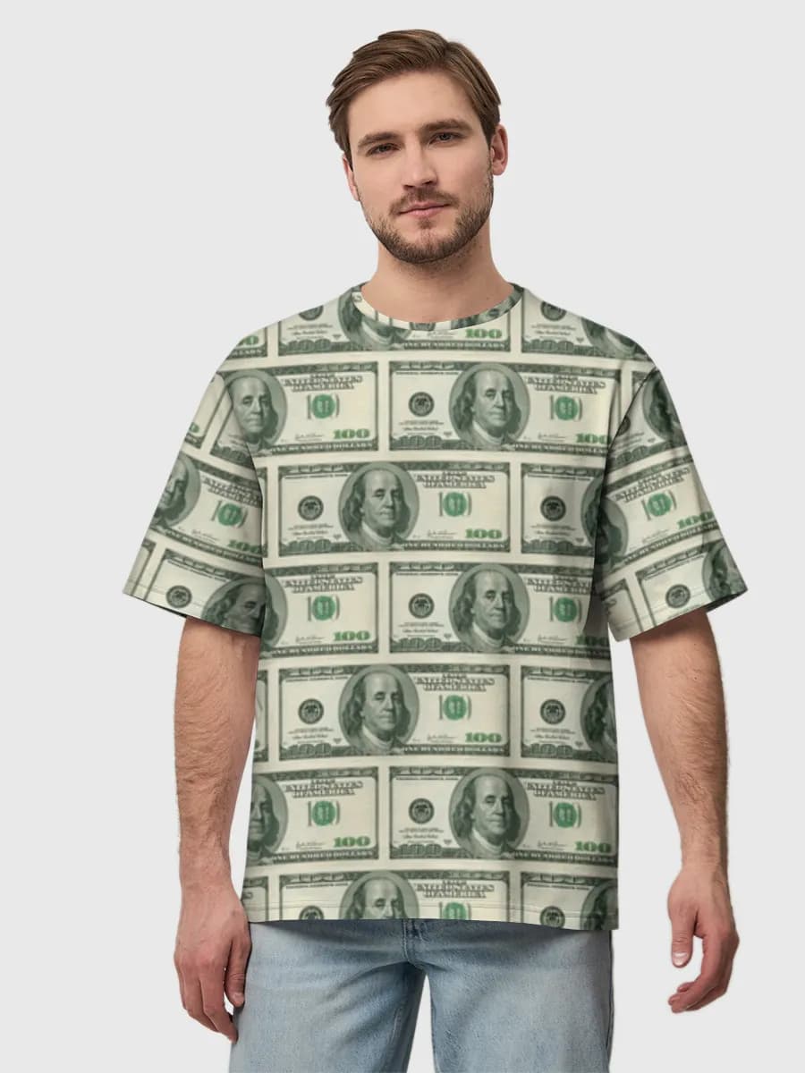 Men's oversized cotton T-shirt