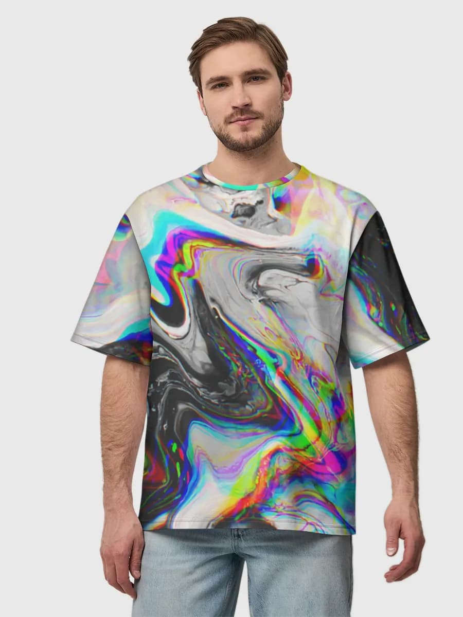 Men's oversized cotton T-shirt