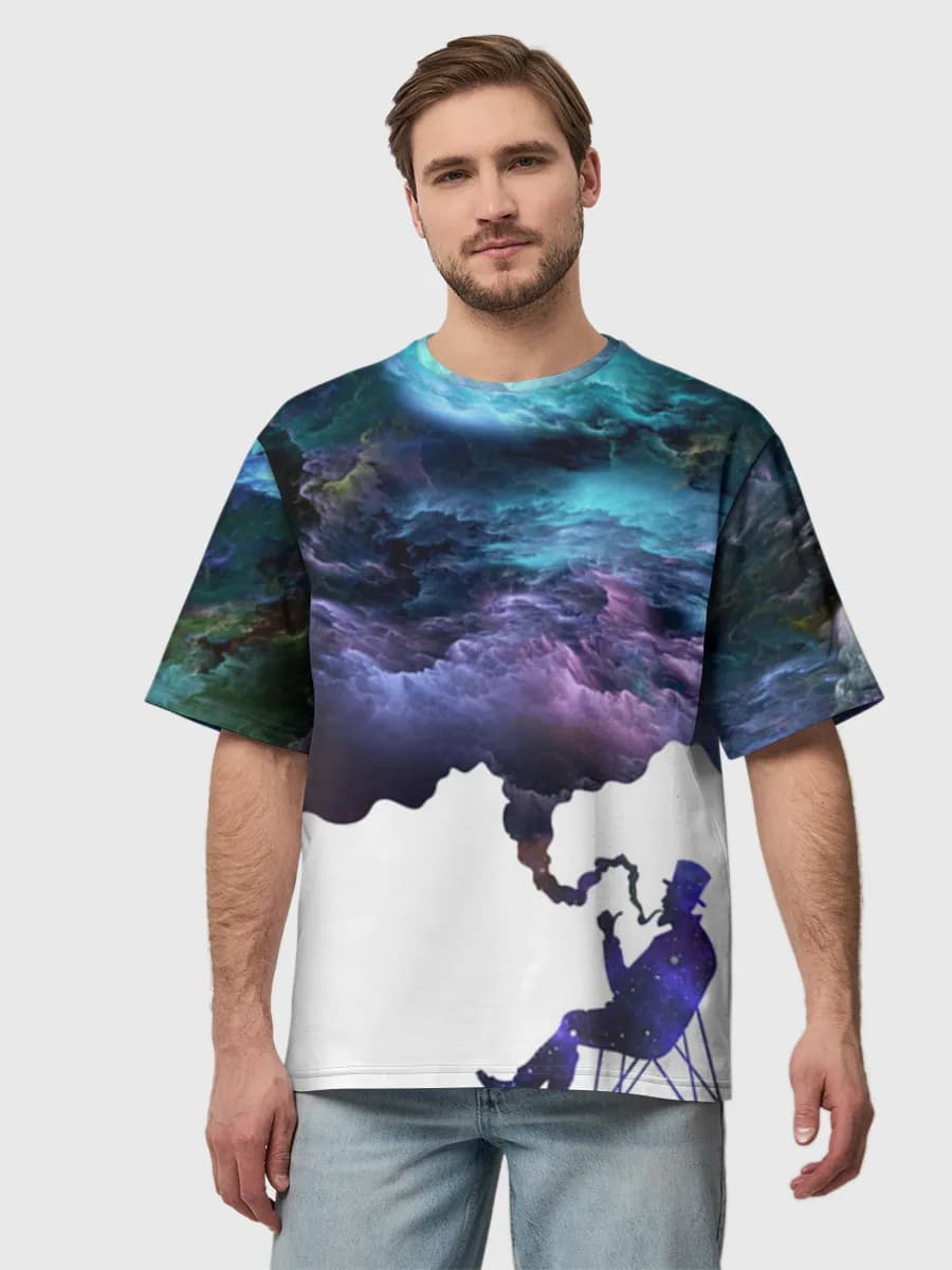 Men's oversized cotton T-shirt
