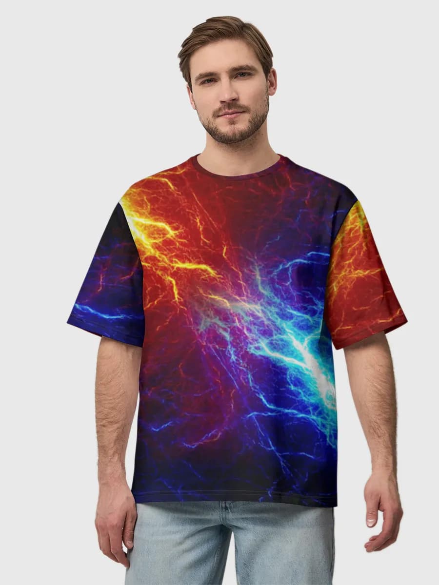 Men's oversized cotton T-shirt