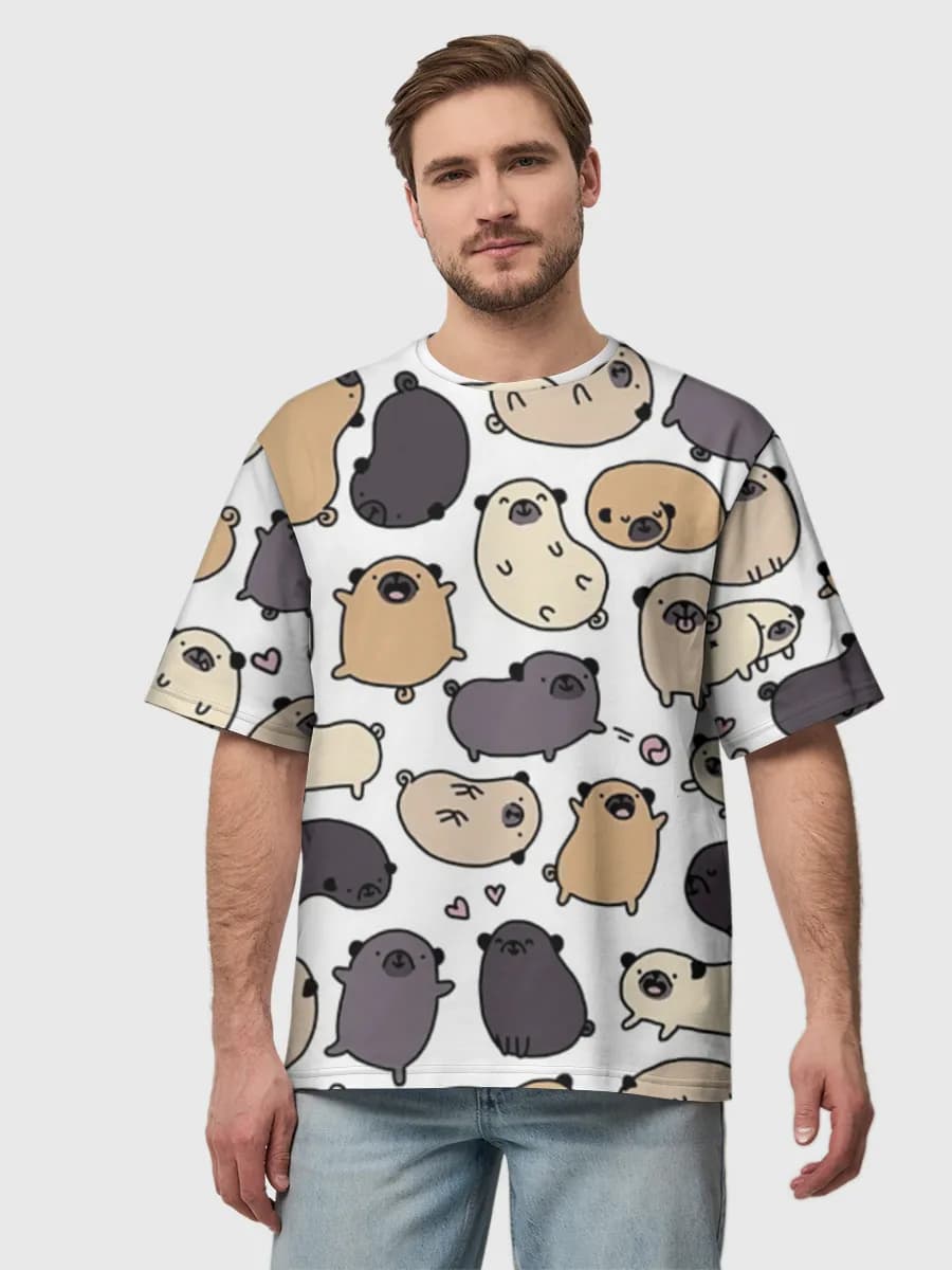 Men's oversized cotton T-shirt