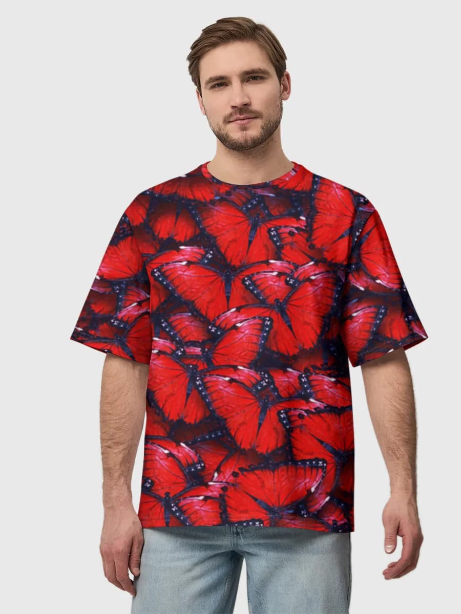 Men's oversized cotton T-shirt