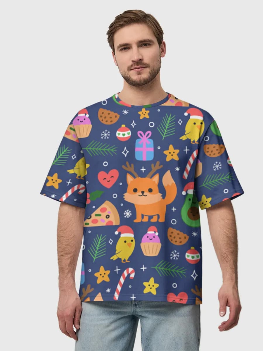 Men's oversized cotton T-shirt