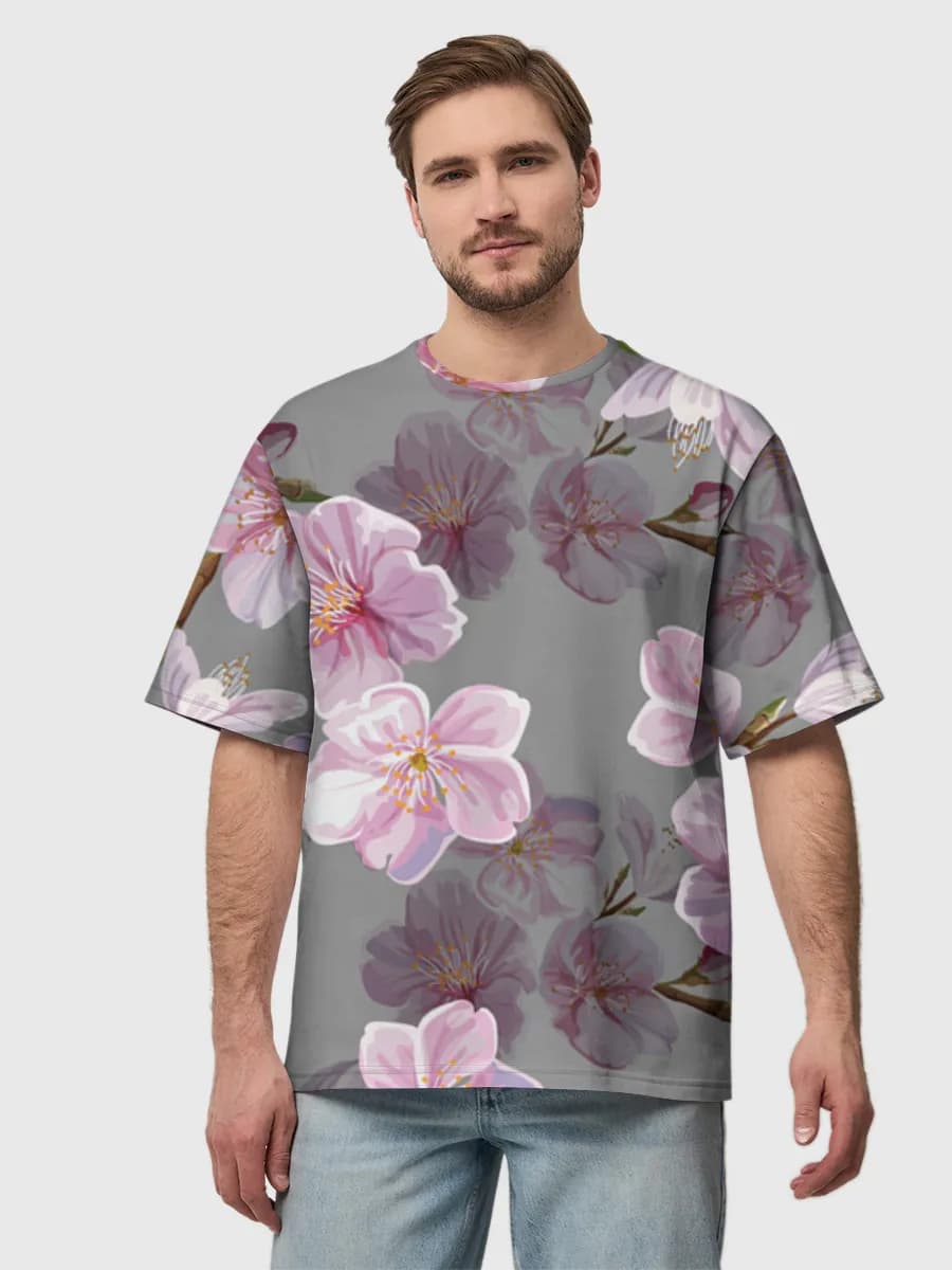 Men's oversized cotton T-shirt
