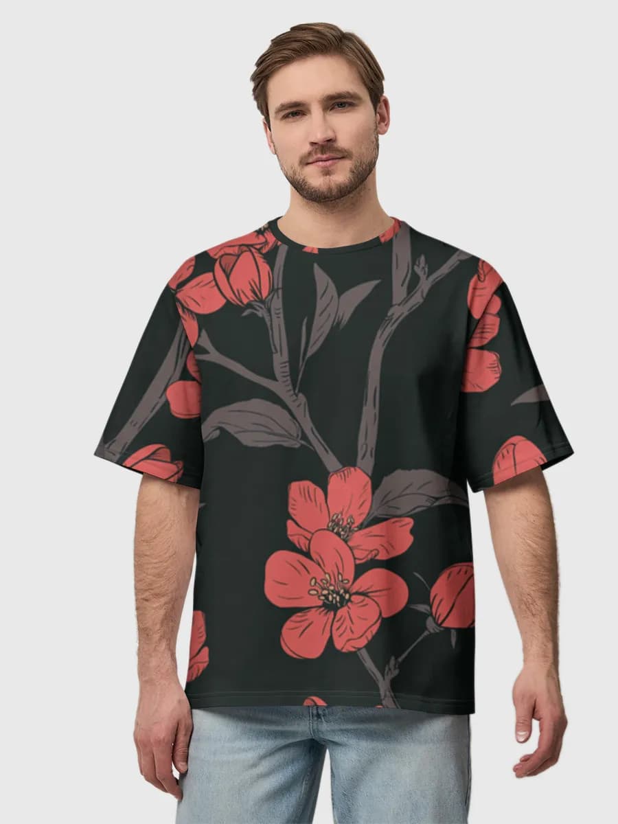 Men's oversized cotton T-shirt