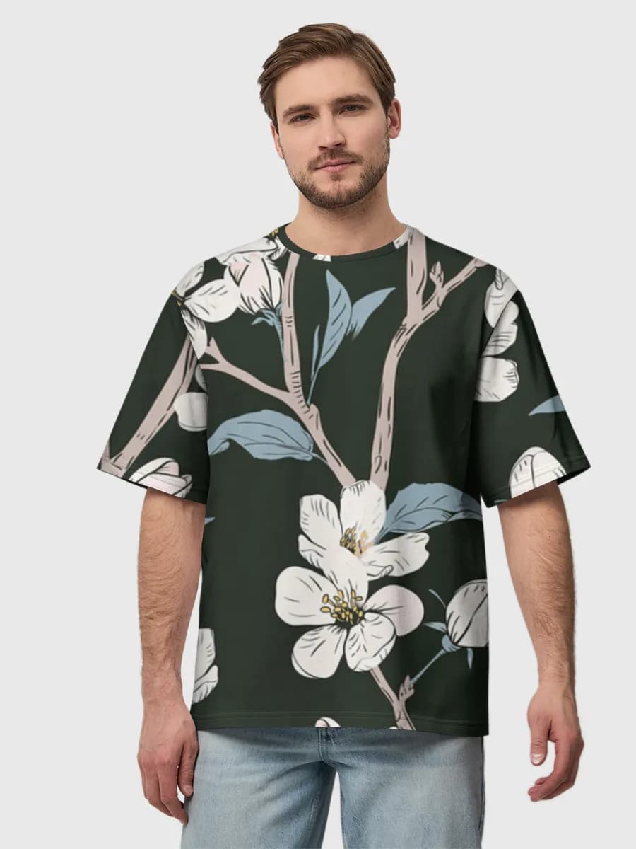 Men's oversized cotton T-shirt