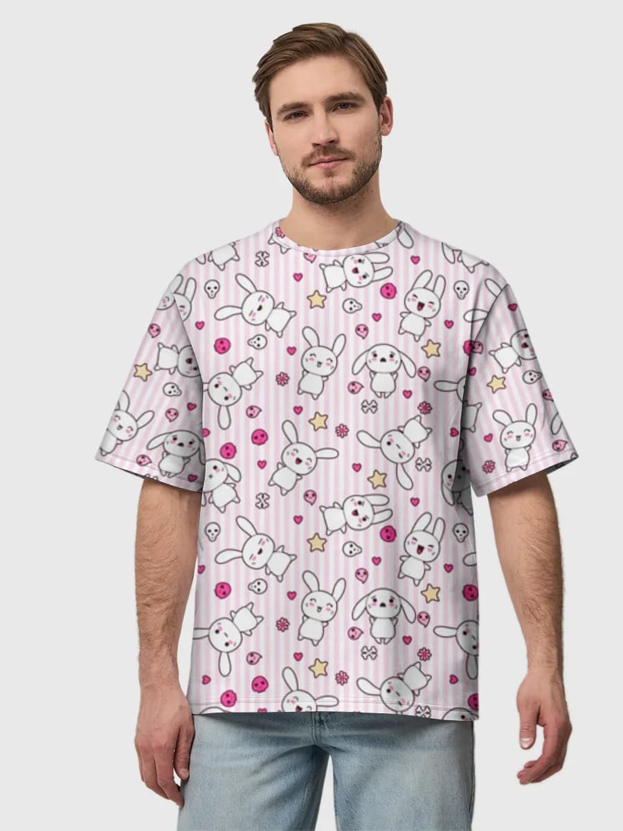 Men's oversized cotton T-shirt
