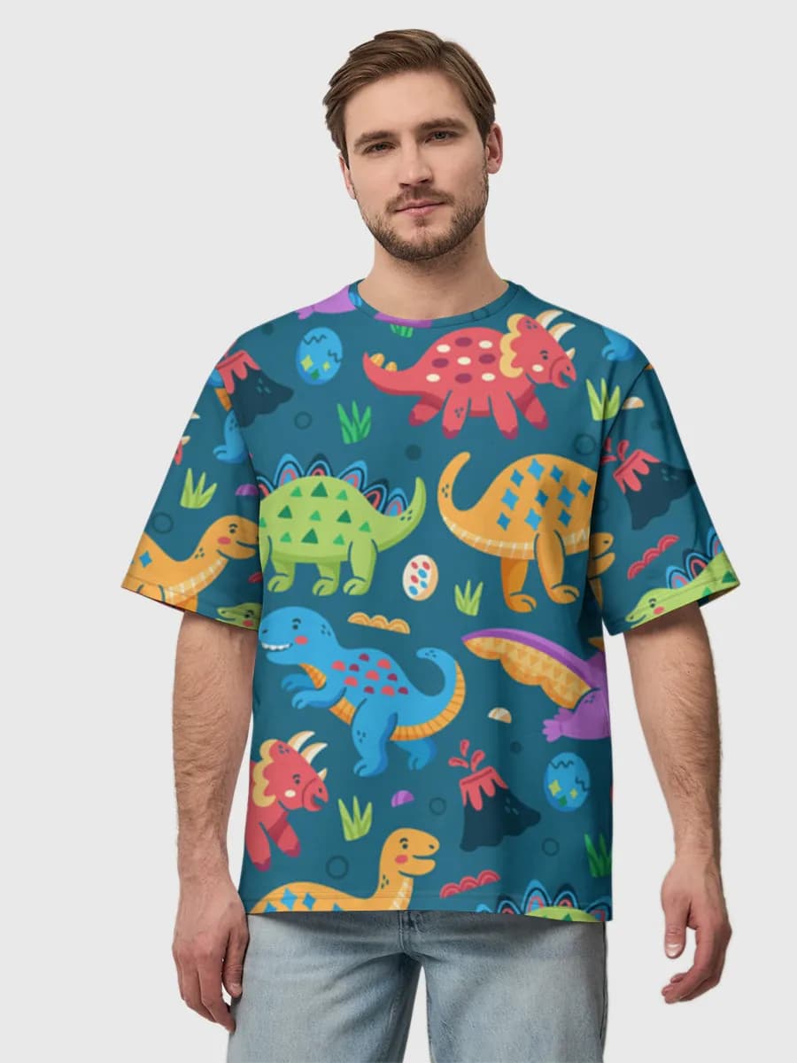 Men's oversized cotton T-shirt
