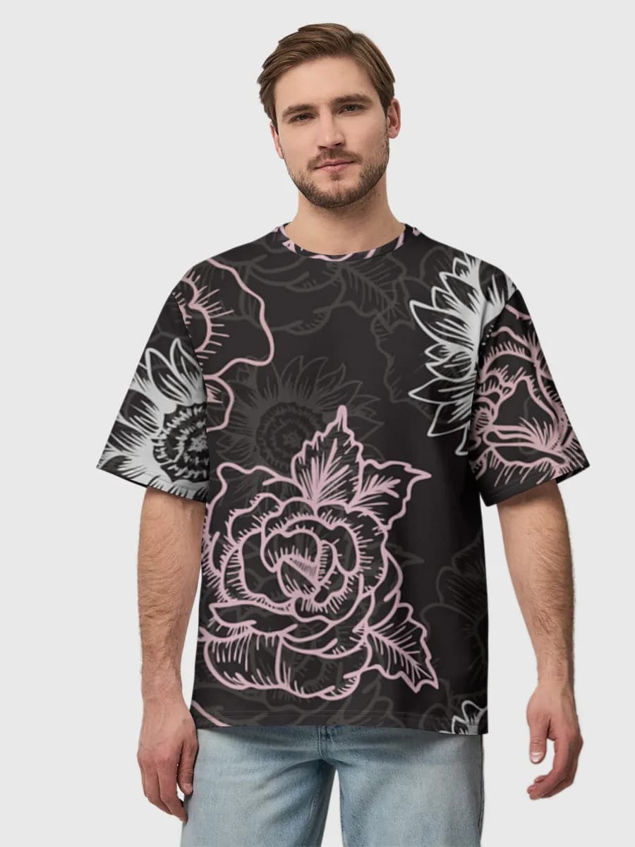 Men's oversized cotton T-shirt