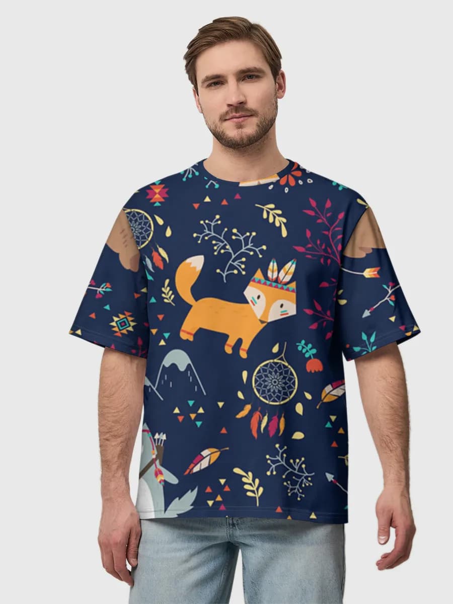 Men's oversized cotton T-shirt