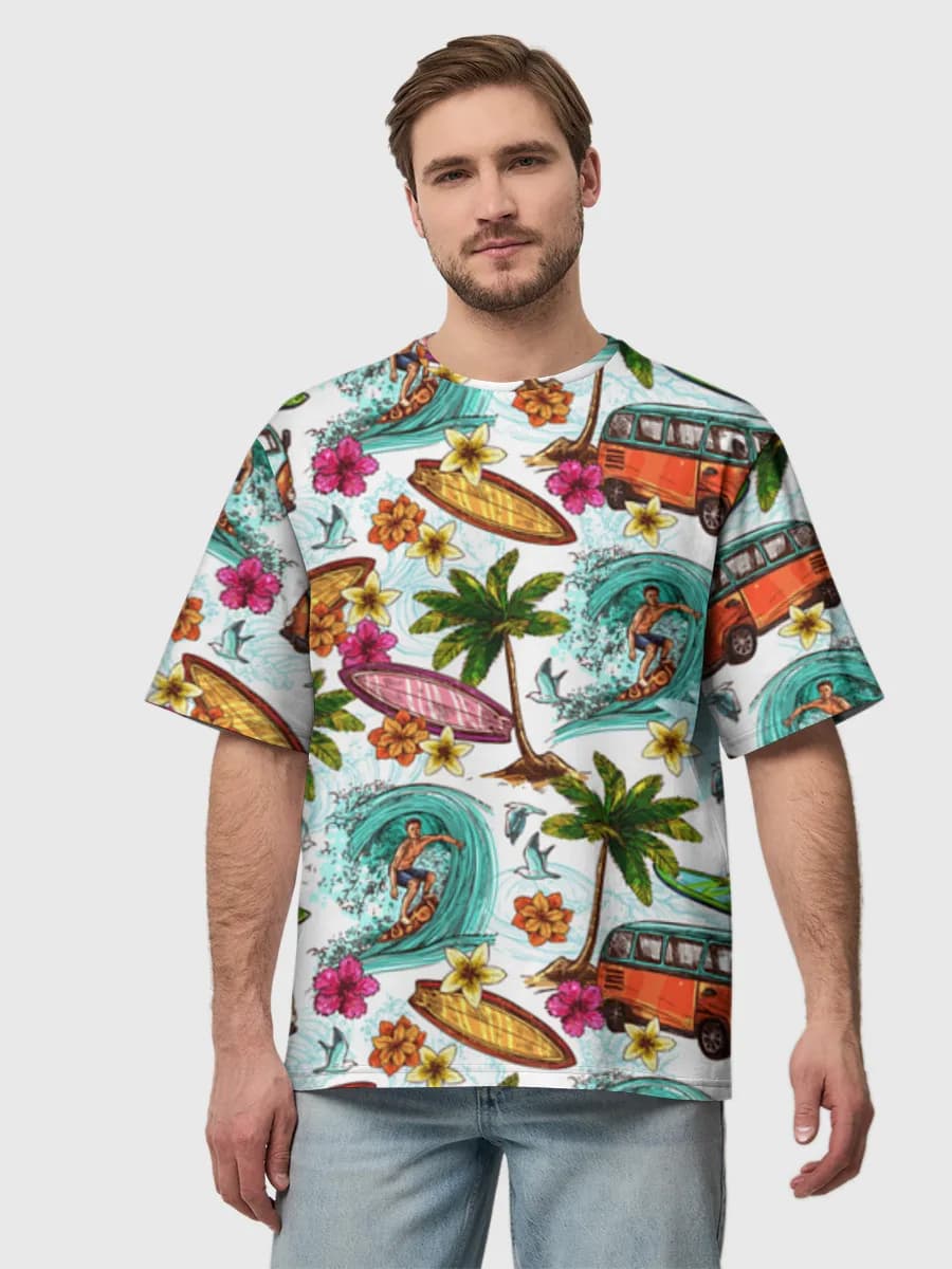 Men's oversized cotton T-shirt