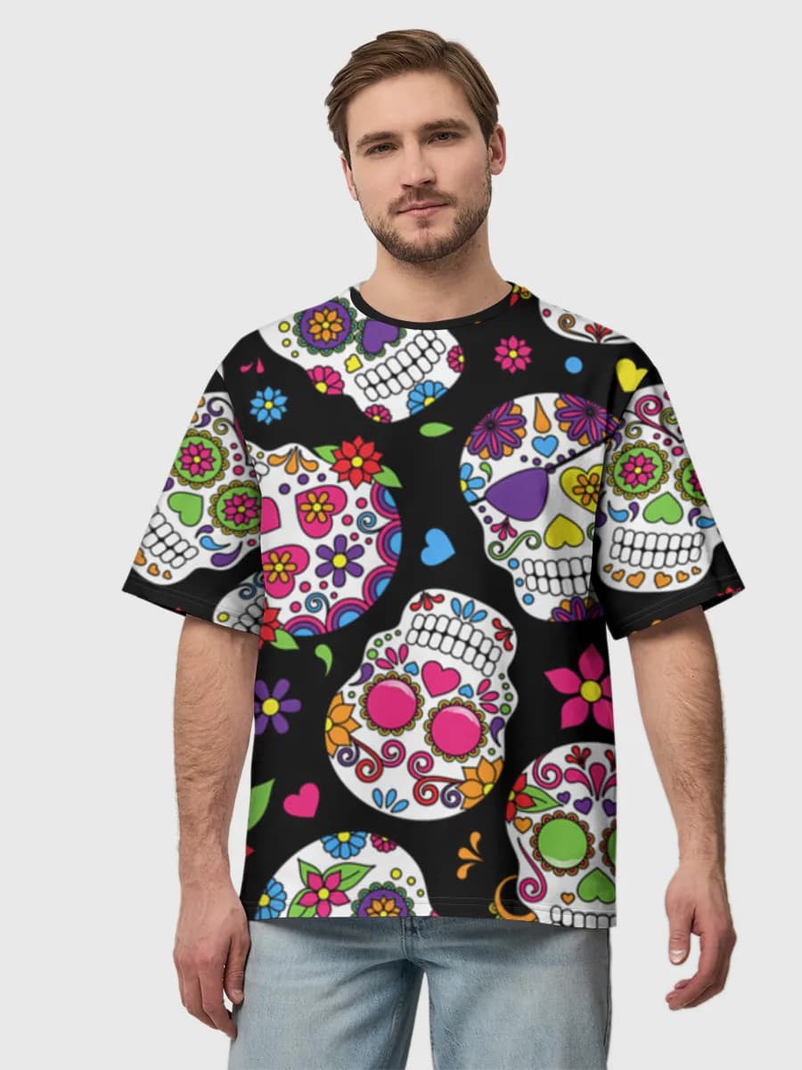 Men's oversized cotton T-shirt