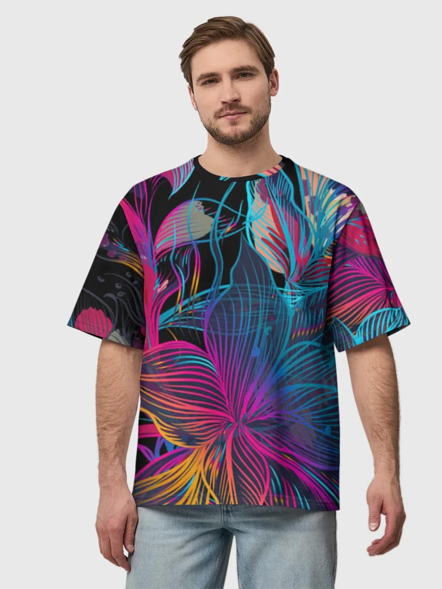 Men's oversized cotton T-shirt