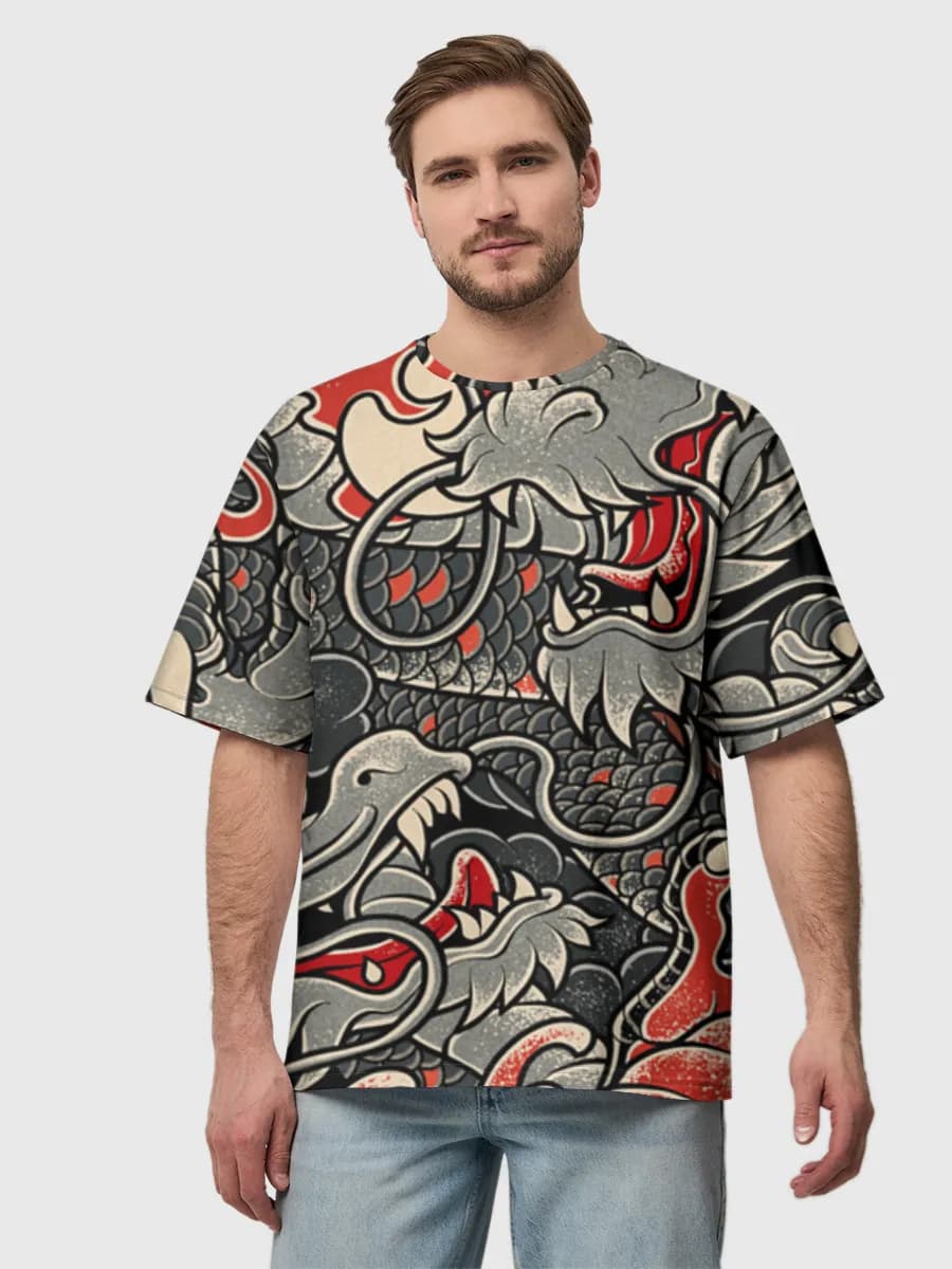 Men's oversized cotton T-shirt