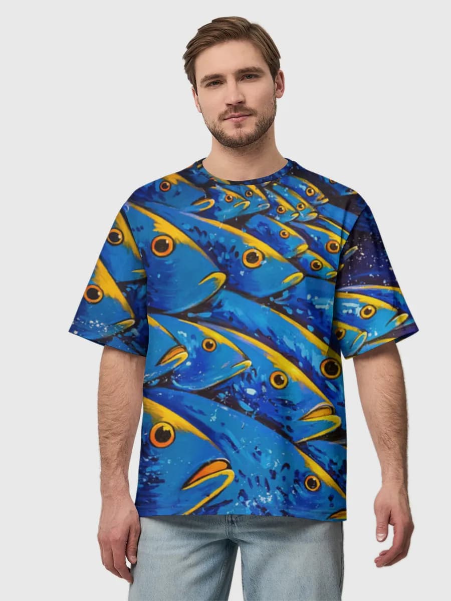 Men's oversized cotton T-shirt