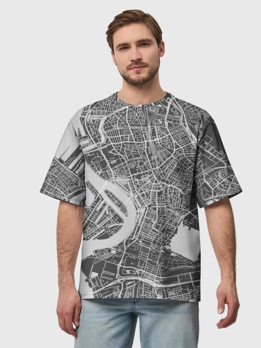 Men's oversized cotton T-shirt