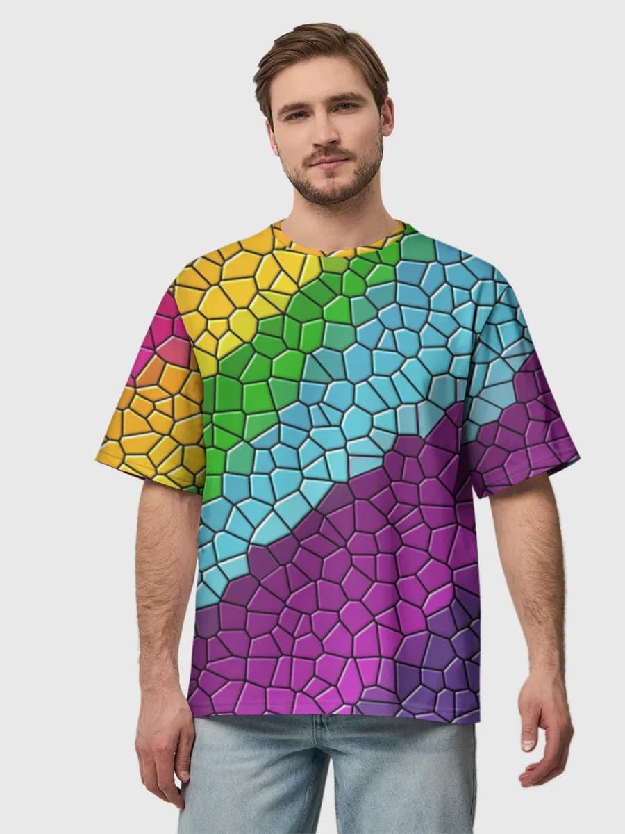 Men's oversized cotton T-shirt