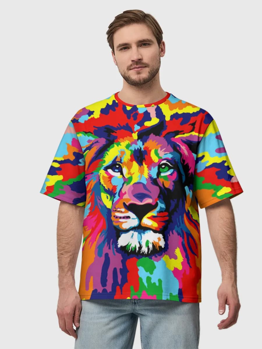 Psychedelic Rainbow Lion