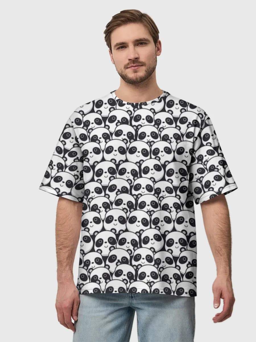 Men's oversized cotton T-shirt