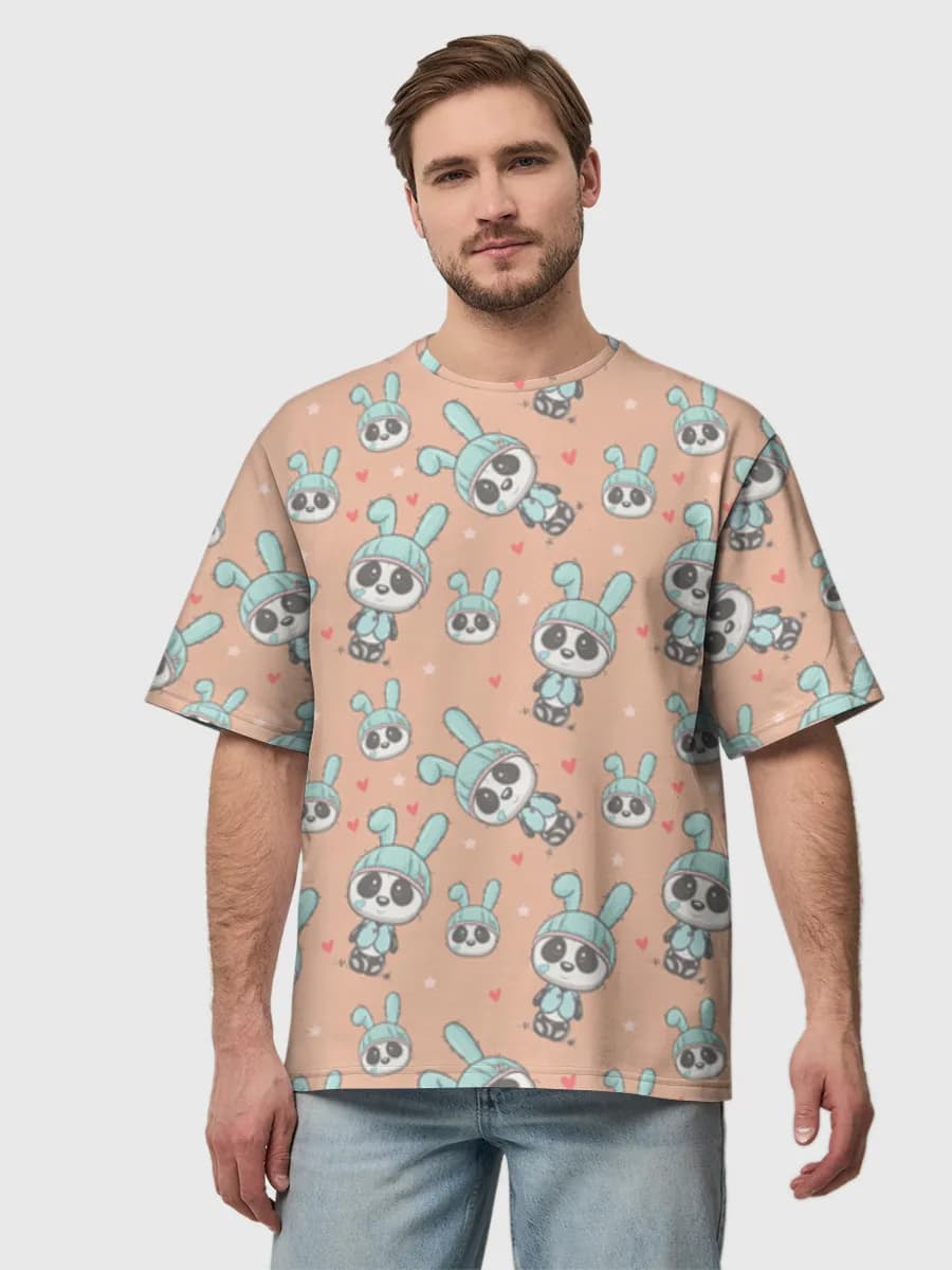 Men's oversized cotton T-shirt