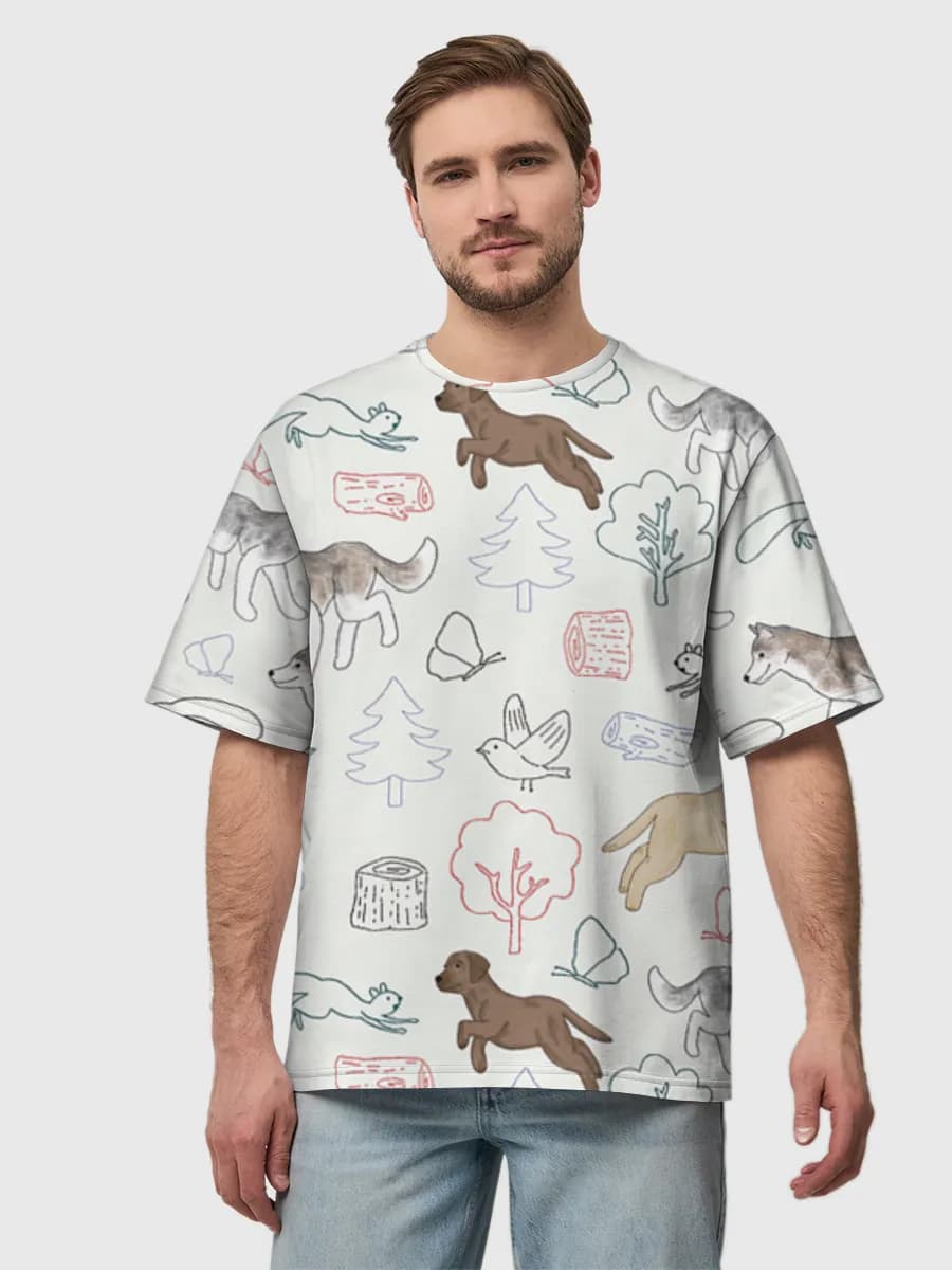 Men's oversized cotton T-shirt