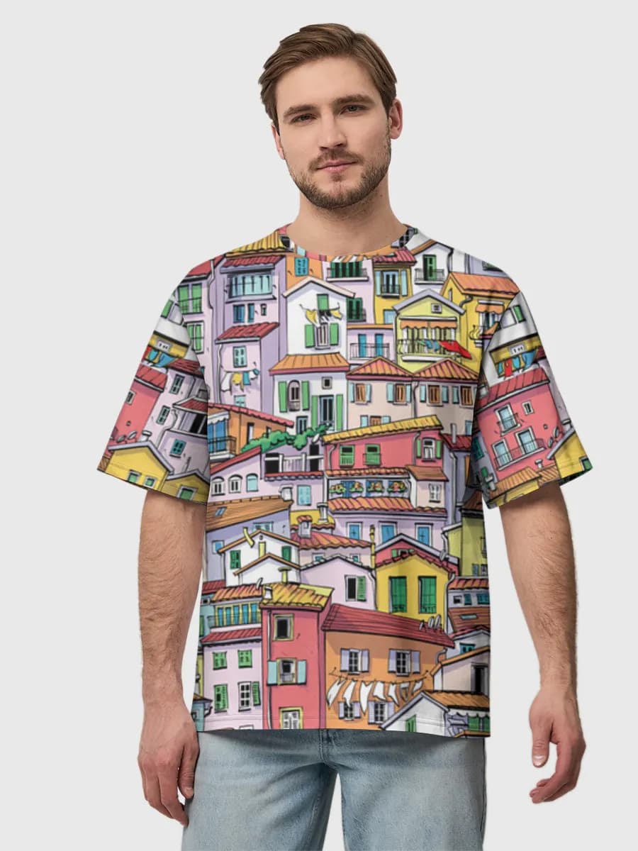Men's oversized cotton T-shirt