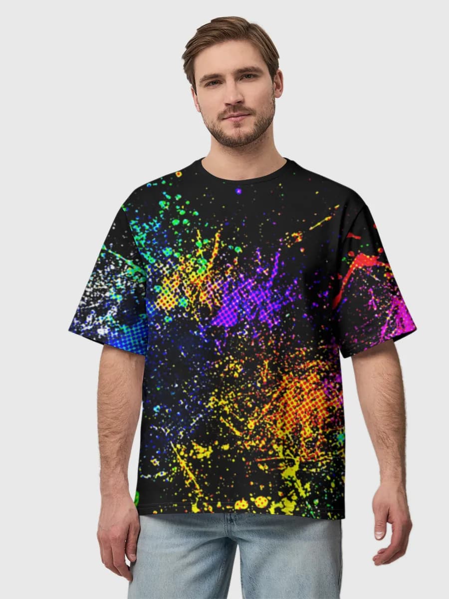 Men's oversized cotton T-shirt