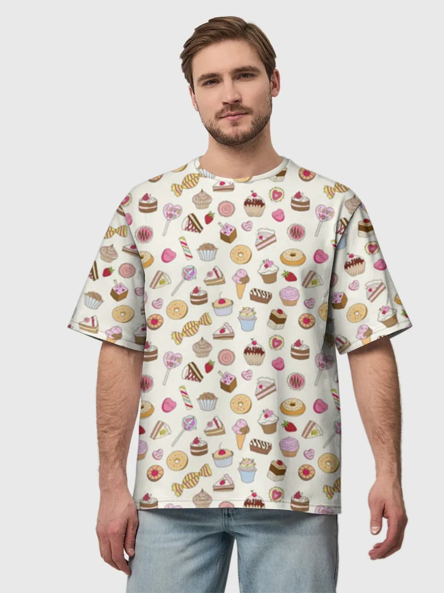 Men's oversized cotton T-shirt
