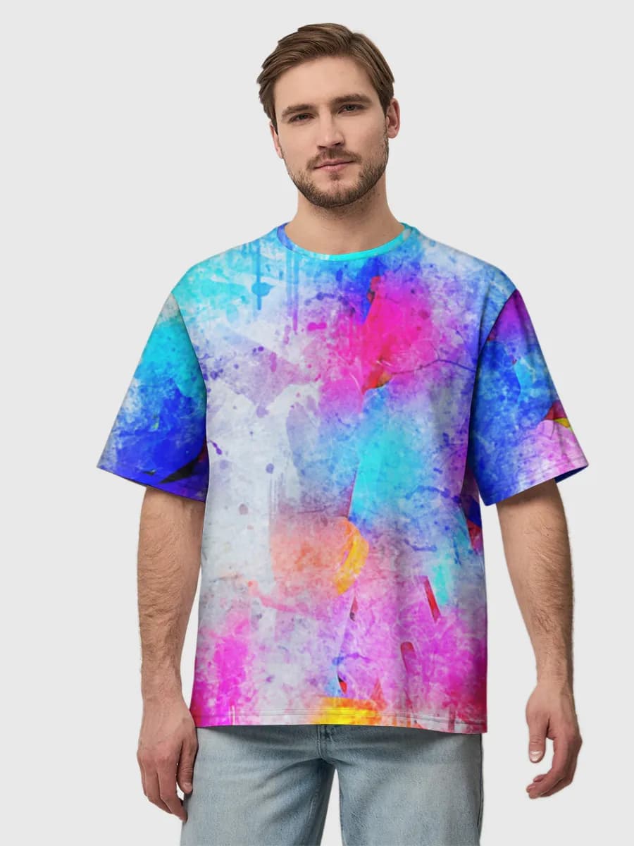 Men's oversized cotton T-shirt