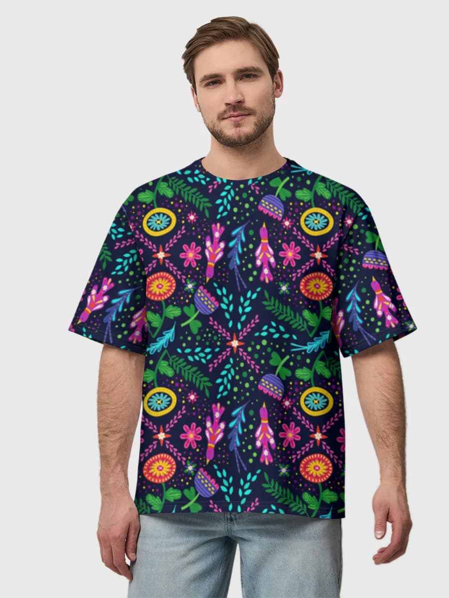 Men's oversized cotton T-shirt