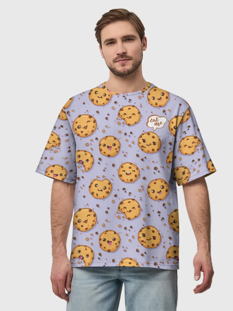 Men's oversized cotton T-shirt
