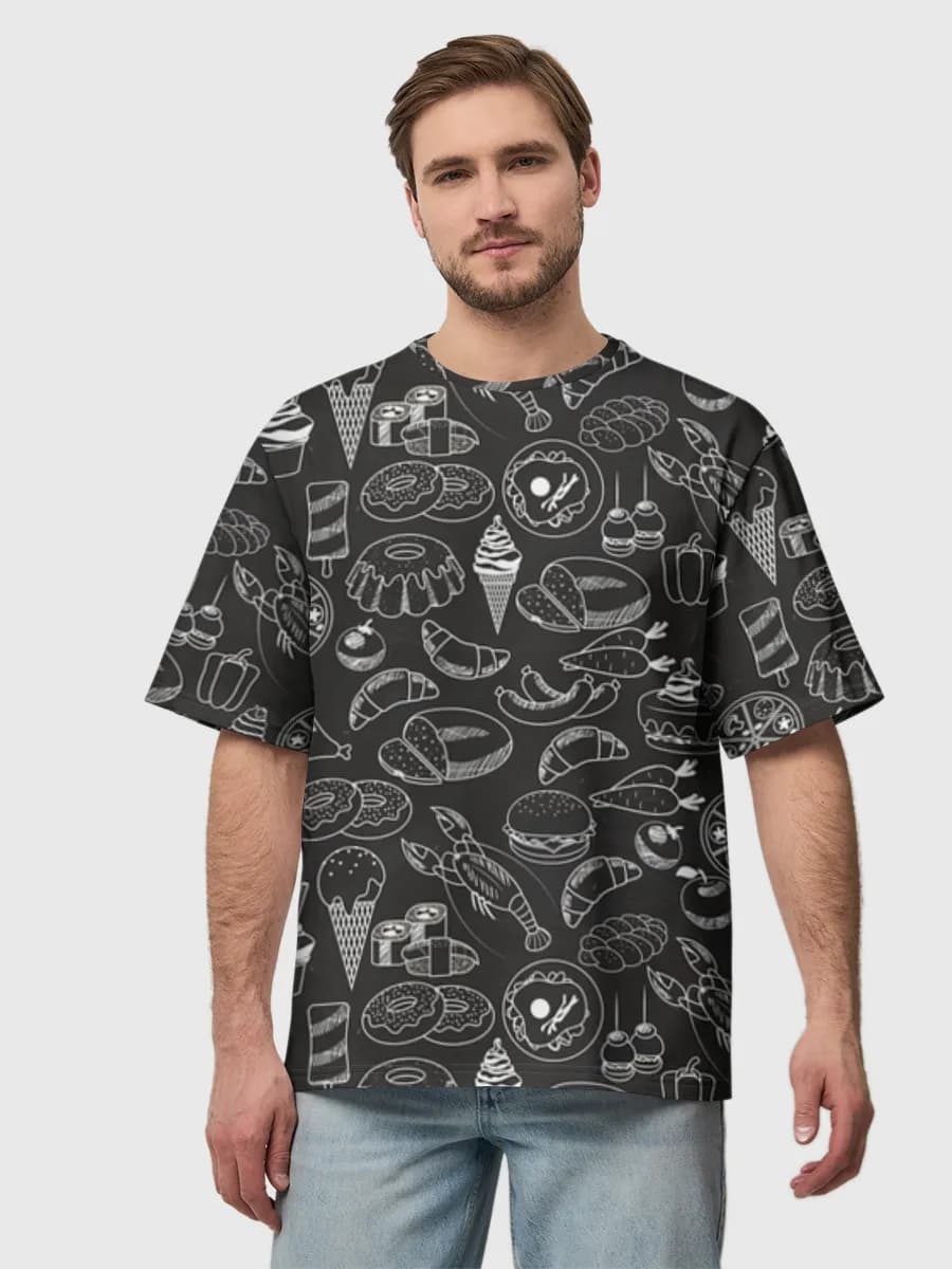 Men's oversized cotton T-shirt