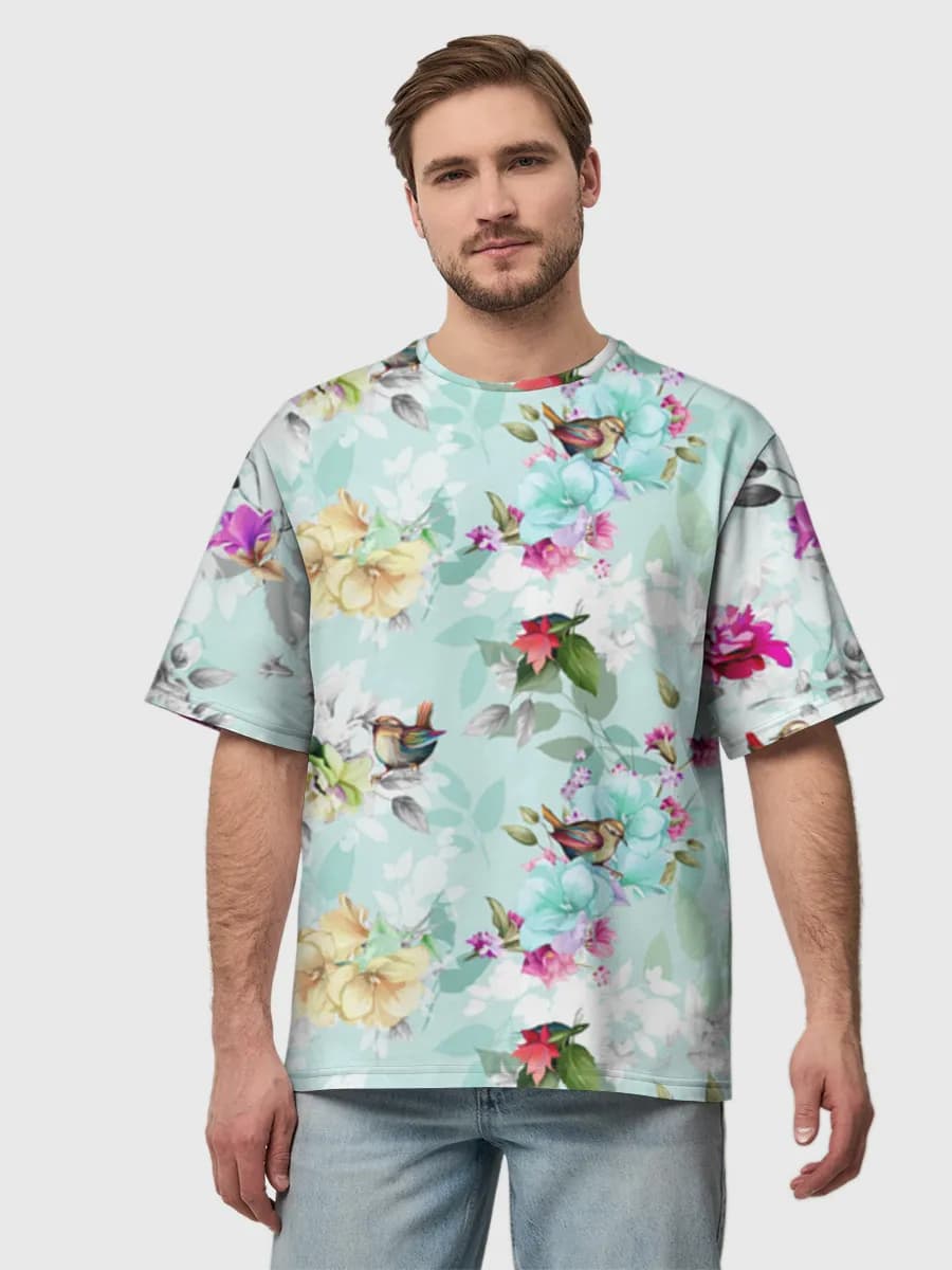 Men's oversized cotton T-shirt