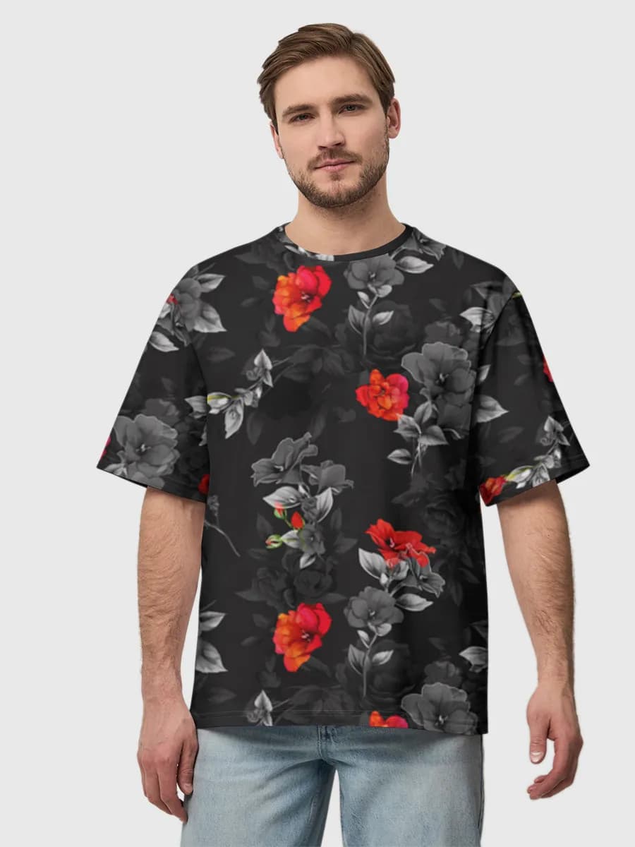 Dark Roses On Black