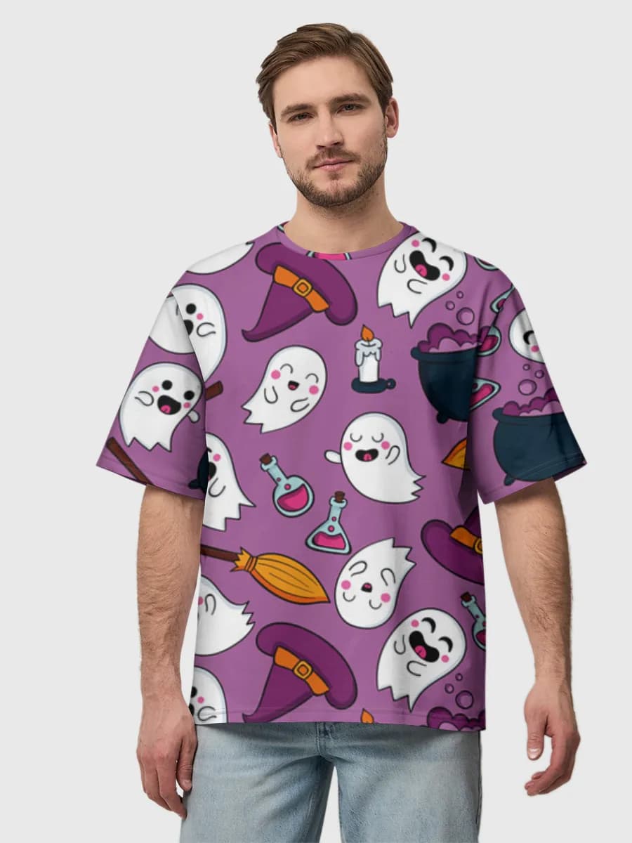 Men's oversized cotton T-shirt