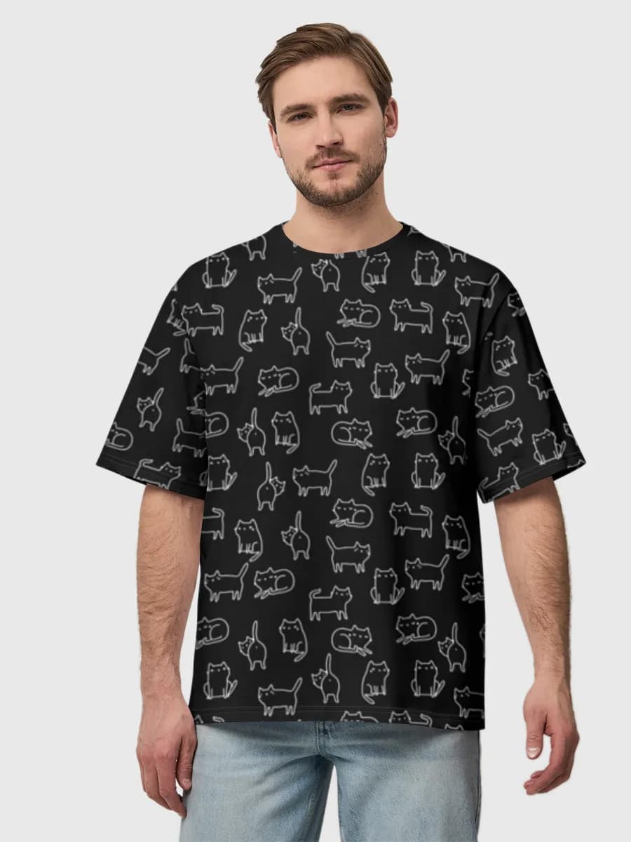 Men's oversized cotton T-shirt