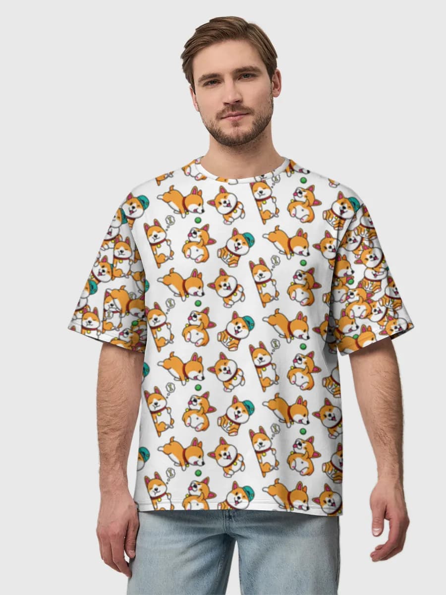Men's oversized cotton T-shirt