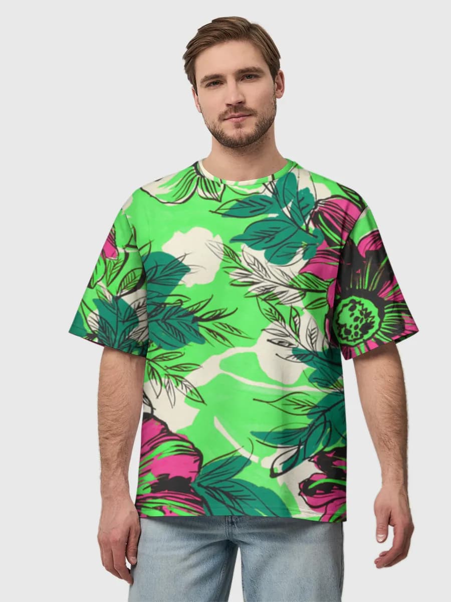 Men's oversized cotton T-shirt