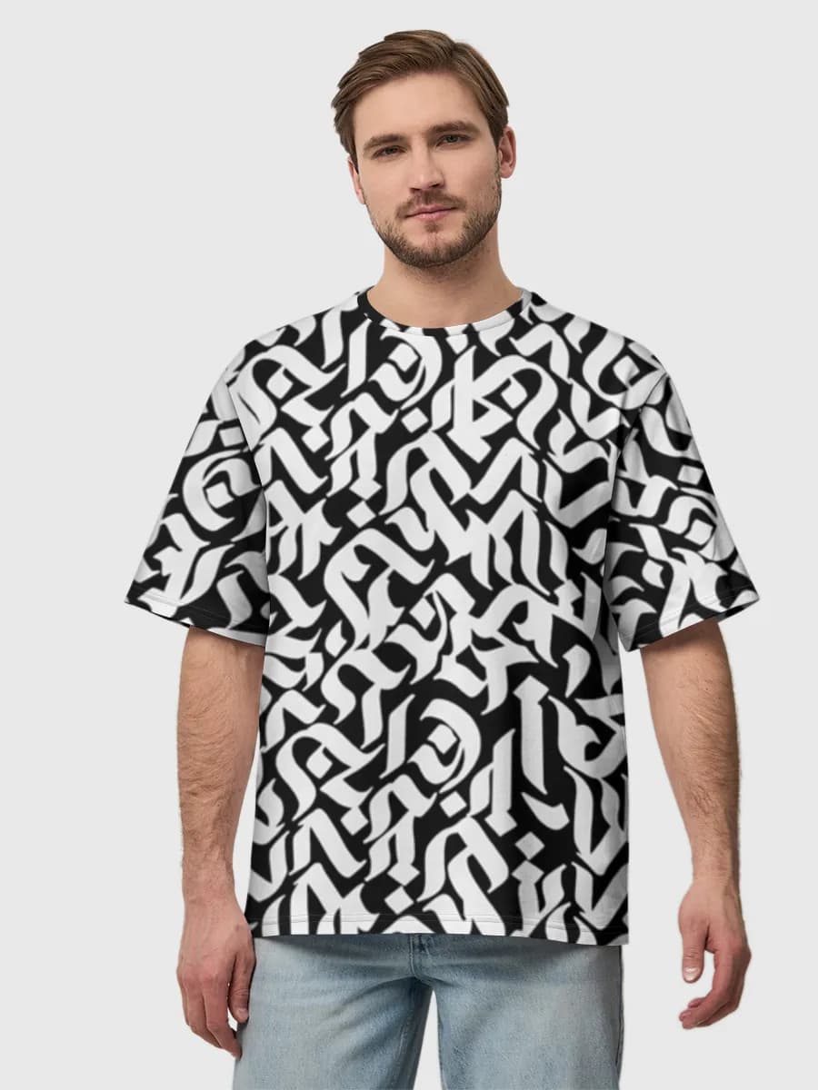 Men's oversized cotton T-shirt