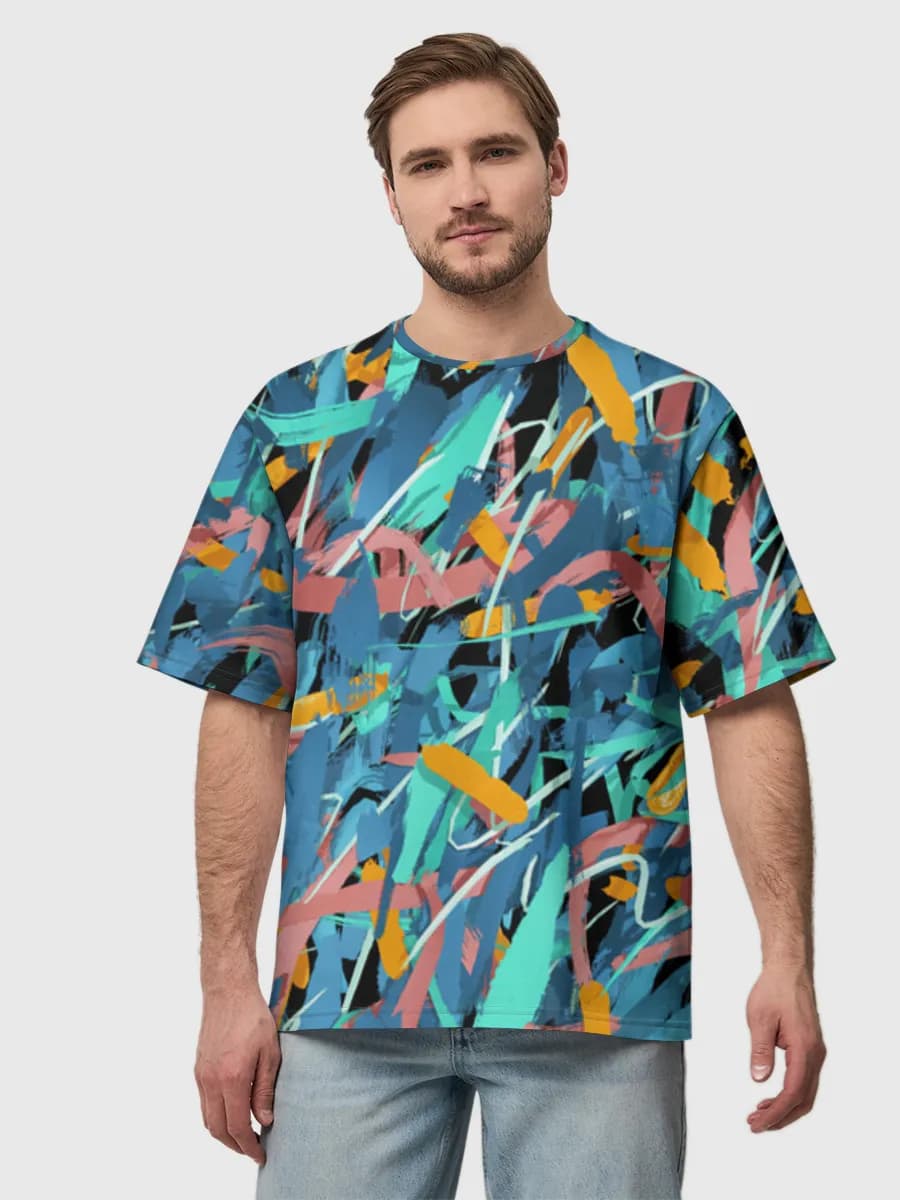 Men's oversized cotton T-shirt